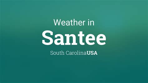 Weather santee sc - Everything you need to know about today's weather in Santee, SC. High/Low, Precipitation Chances, Sunrise/Sunset, and today's Temperature History.